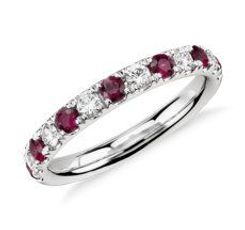 Riviera Pave Ruby and Diamond Ring
